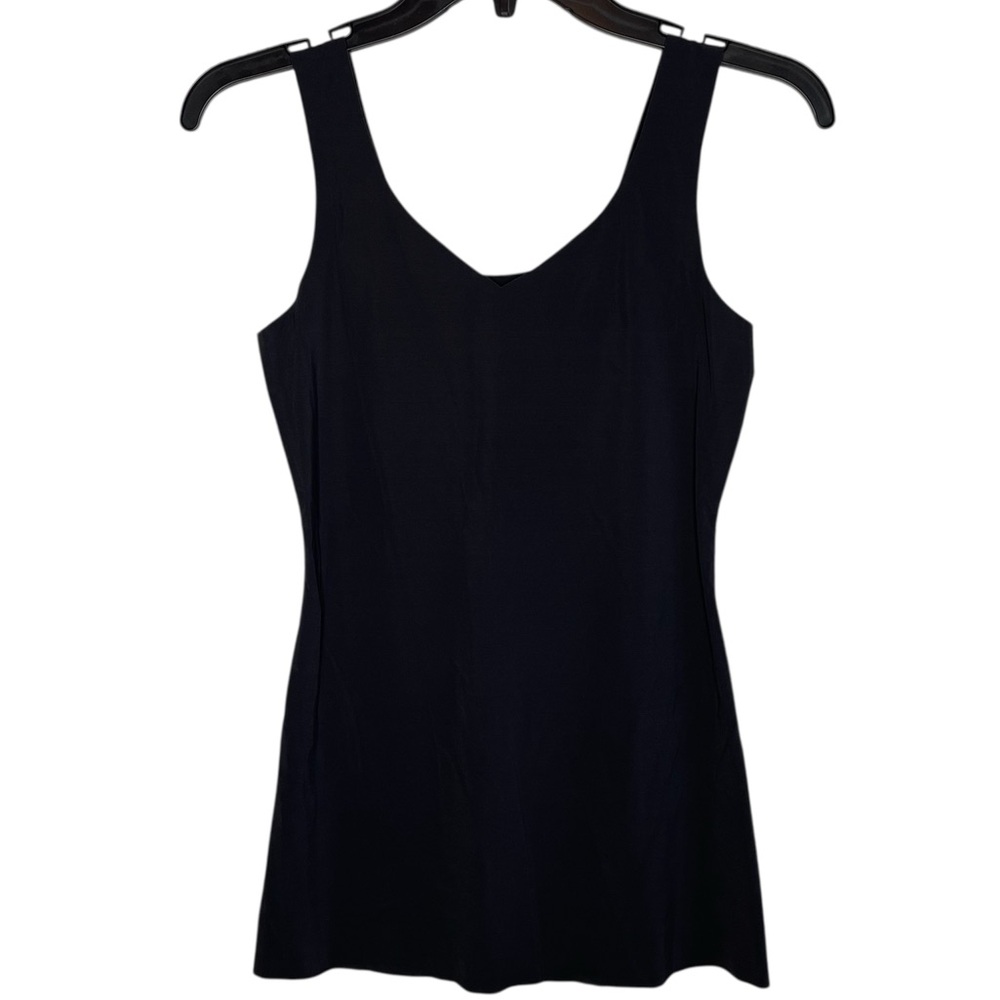 Maidenform Solid Black V-Neck Shapewear Sleeveless Pullover Tank Top